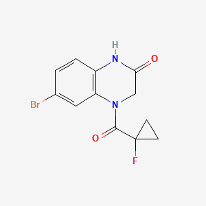 6-Bromo-4-(1-fluorocyclopropanecarbonyl)-1,3-dihydroquinoxalin-2-one