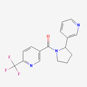 (2-Pyridin-3-ylpyrrolidin-1-yl)-[6-(trifluoromethyl)pyridin-3-yl]methanone