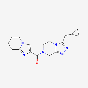 [3-(cyclopropylmethyl)-6,8-dihydro-5H-[1,2,4]triazolo[4,3-a]pyrazin-7-yl]-(5,6,7,8-tetrahydroimidazo[1,2-a]pyridin-2-yl)methanone