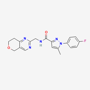 N-(7,8-dihydro-5H-pyrano[4,3-d]pyrimidin-2-ylmethyl)-1-(4-fluorophenyl)-5-methylpyrazole-3-carboxamide