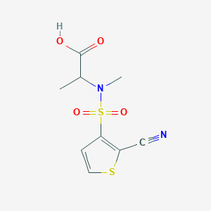 2-[(2-Cyanothiophen-3-yl)sulfonyl-methylamino]propanoic acid