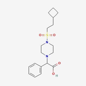 2-[4-(2-Cyclobutylethylsulfonyl)piperazin-1-yl]-2-phenylacetic acid