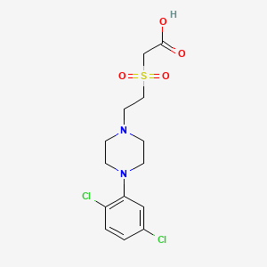 2-[2-[4-(2,5-Dichlorophenyl)piperazin-1-yl]ethylsulfonyl]acetic acid