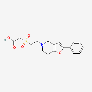 2-[2-(2-phenyl-6,7-dihydro-4H-furo[3,2-c]pyridin-5-yl)ethylsulfonyl]acetic acid