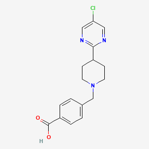 4-[[4-(5-Chloropyrimidin-2-yl)piperidin-1-yl]methyl]benzoic acid