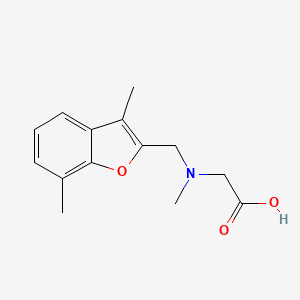 2-[(3,7-Dimethyl-1-benzofuran-2-yl)methyl-methylamino]acetic acid