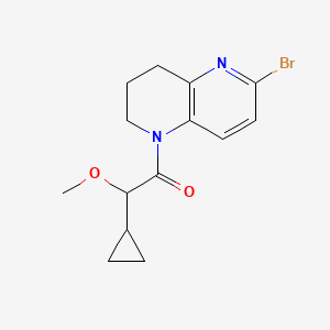 1-(6-bromo-3,4-dihydro-2H-1,5-naphthyridin-1-yl)-2-cyclopropyl-2-methoxyethanone