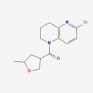 (6-bromo-3,4-dihydro-2H-1,5-naphthyridin-1-yl)-(5-methyloxolan-3-yl)methanone