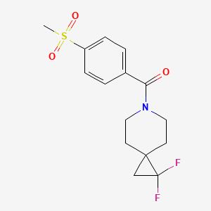 (2,2-Difluoro-6-azaspiro[2.5]octan-6-yl)-(4-methylsulfonylphenyl)methanone