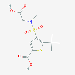 5-Tert-butyl-4-[carboxymethyl(methyl)sulfamoyl]thiophene-2-carboxylic acid