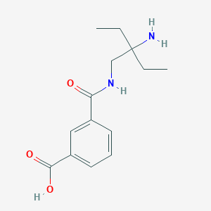 3-[(2-Amino-2-ethylbutyl)carbamoyl]benzoic acid