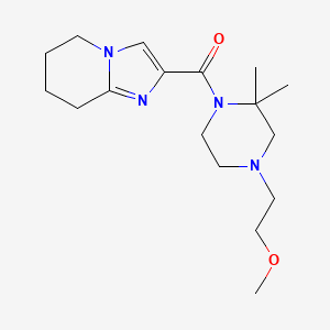 [4-(2-Methoxyethyl)-2,2-dimethylpiperazin-1-yl]-(5,6,7,8-tetrahydroimidazo[1,2-a]pyridin-2-yl)methanone