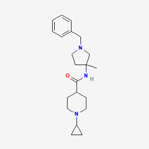 N-(1-benzyl-3-methylpyrrolidin-3-yl)-1-cyclopropylpiperidine-4-carboxamide