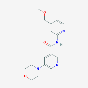 N-[4-(methoxymethyl)pyridin-2-yl]-5-morpholin-4-ylpyridine-3-carboxamide