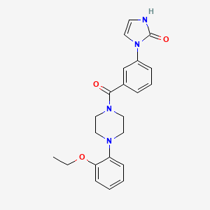 3-[3-[4-(2-ethoxyphenyl)piperazine-1-carbonyl]phenyl]-1H-imidazol-2-one