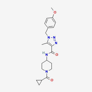 N-[1-(cyclopropanecarbonyl)piperidin-4-yl]-1-[(4-methoxyphenyl)methyl]-5-methyltriazole-4-carboxamide