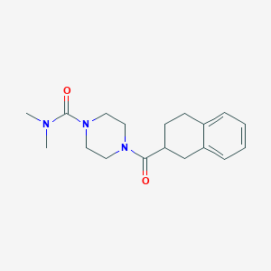 N,N-dimethyl-4-(1,2,3,4-tetrahydronaphthalene-2-carbonyl)piperazine-1-carboxamide