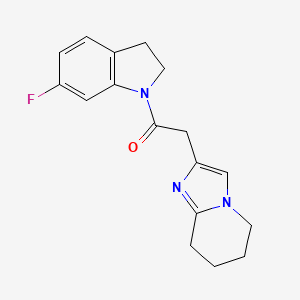 1-(6-Fluoro-2,3-dihydroindol-1-yl)-2-(5,6,7,8-tetrahydroimidazo[1,2-a]pyridin-2-yl)ethanone