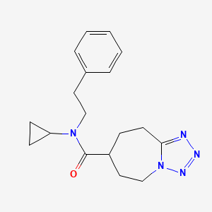 N-cyclopropyl-N-(2-phenylethyl)-6,7,8,9-tetrahydro-5H-tetrazolo[1,5-a]azepine-7-carboxamide