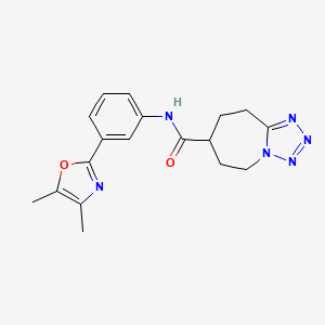 N-[3-(4,5-dimethyl-1,3-oxazol-2-yl)phenyl]-6,7,8,9-tetrahydro-5H-tetrazolo[1,5-a]azepine-7-carboxamide