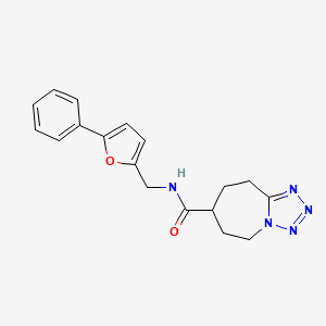 N-[(5-phenylfuran-2-yl)methyl]-6,7,8,9-tetrahydro-5H-tetrazolo[1,5-a]azepine-7-carboxamide