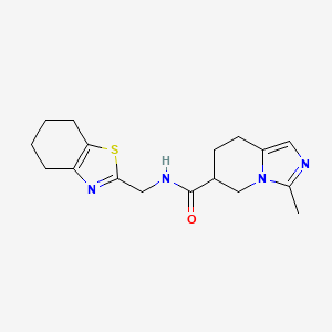 3-methyl-N-(4,5,6,7-tetrahydro-1,3-benzothiazol-2-ylmethyl)-5,6,7,8-tetrahydroimidazo[1,5-a]pyridine-6-carboxamide