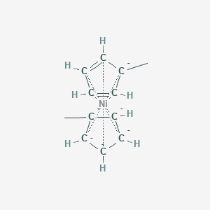 molecular formula C12H14Ni 10* B072490 双(甲基环戊二烯基)镍(II) CAS No. 1293-95-4
