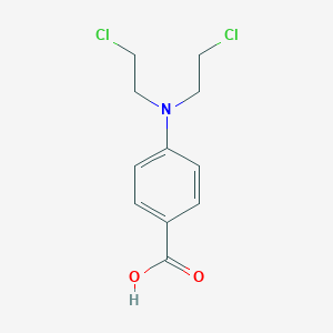 molecular formula C11H13Cl2NO2 B072521 Benzoic acid nitrogen mustard CAS No. 1141-37-3