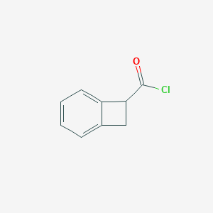 molecular formula C9H7ClO B072528 Bicyclo[4.2.0]octa-1,3,5-triene-7-carbonyl chloride CAS No. 1473-47-8