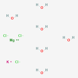 molecular formula Cl3H12KMgO6 B072600 Carnallite CAS No. 1318-27-0