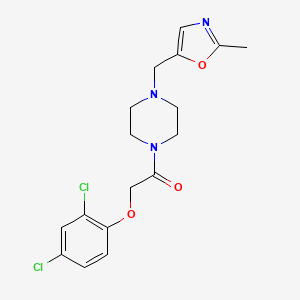 2-(2,4-Dichlorophenoxy)-1-[4-[(2-methyl-1,3-oxazol-5-yl)methyl]piperazin-1-yl]ethanone