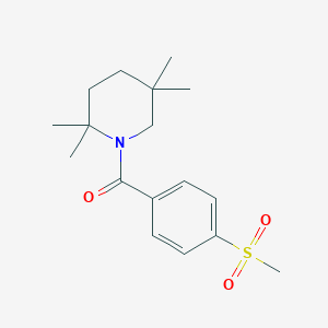 (4-Methylsulfonylphenyl)-(2,2,5,5-tetramethylpiperidin-1-yl)methanone