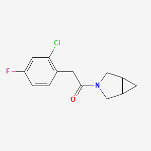 1-(3-Azabicyclo[3.1.0]hexan-3-yl)-2-(2-chloro-4-fluorophenyl)ethanone