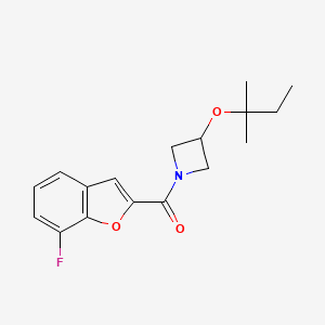 (7-Fluoro-1-benzofuran-2-yl)-[3-(2-methylbutan-2-yloxy)azetidin-1-yl]methanone