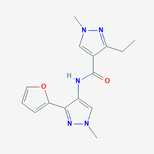 3-ethyl-N-[3-(furan-2-yl)-1-methylpyrazol-4-yl]-1-methylpyrazole-4-carboxamide