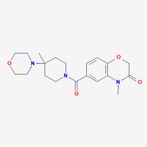 4-Methyl-6-(4-methyl-4-morpholin-4-ylpiperidine-1-carbonyl)-1,4-benzoxazin-3-one