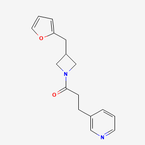 1-[3-(Furan-2-ylmethyl)azetidin-1-yl]-3-pyridin-3-ylpropan-1-one