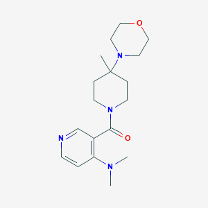 [4-(Dimethylamino)pyridin-3-yl]-(4-methyl-4-morpholin-4-ylpiperidin-1-yl)methanone