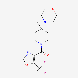 (4-Methyl-4-morpholin-4-ylpiperidin-1-yl)-[5-(trifluoromethyl)-1,3-oxazol-4-yl]methanone