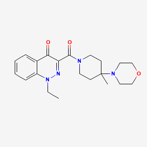 1-Ethyl-3-(4-methyl-4-morpholin-4-ylpiperidine-1-carbonyl)cinnolin-4-one