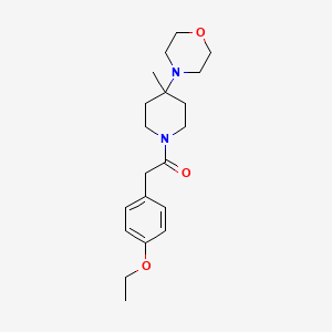 2-(4-Ethoxyphenyl)-1-(4-methyl-4-morpholin-4-ylpiperidin-1-yl)ethanone