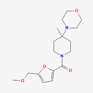 [5-(Methoxymethyl)furan-2-yl]-(4-methyl-4-morpholin-4-ylpiperidin-1-yl)methanone