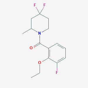 (4,4-Difluoro-2-methylpiperidin-1-yl)-(2-ethoxy-3-fluorophenyl)methanone