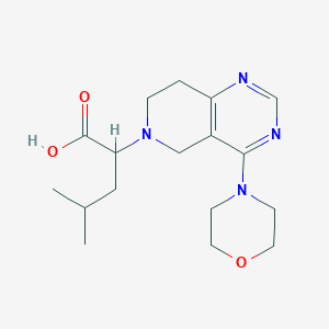 4-methyl-2-(4-morpholin-4-yl-7,8-dihydro-5H-pyrido[4,3-d]pyrimidin-6-yl)pentanoic acid