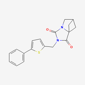 3-[(5-Phenylthiophen-2-yl)methyl]-3,5-diazatricyclo[5.1.1.01,5]nonane-2,4-dione