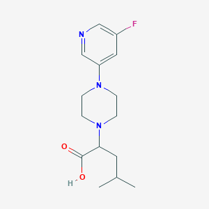 2-[4-(5-Fluoropyridin-3-yl)piperazin-1-yl]-4-methylpentanoic acid