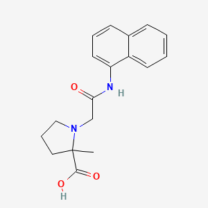 2-Methyl-1-[2-(naphthalen-1-ylamino)-2-oxoethyl]pyrrolidine-2-carboxylic acid