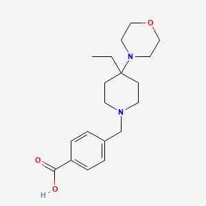 4-[(4-Ethyl-4-morpholin-4-ylpiperidin-1-yl)methyl]benzoic acid