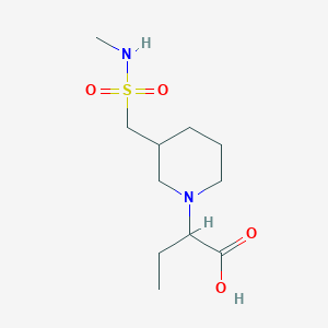 2-[3-(Methylsulfamoylmethyl)piperidin-1-yl]butanoic acid