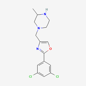 2-(3,5-Dichlorophenyl)-4-[(3-methylpiperazin-1-yl)methyl]-1,3-oxazole